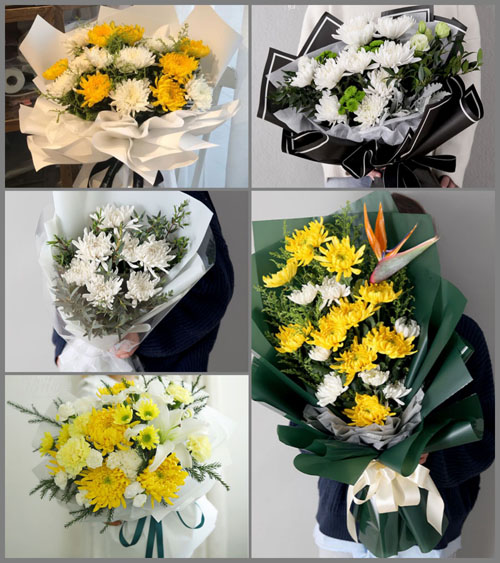 浙江省温州苍南县灵溪镇山脚李村白事花束代送